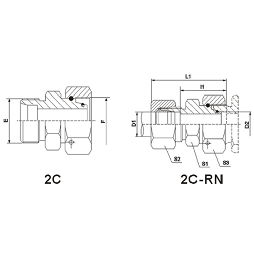 Reducer Tube Adaptor With Swivel NUT