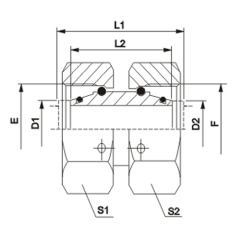 Straight Tube Adapters With Swivel NUT