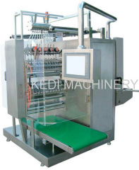 Multi-lanes liquid packing machine