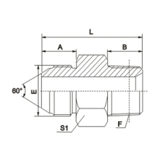 Metric Male 60°Cone