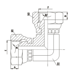 90°BSP Female 60°Cone