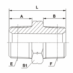 NPT male thread adapter