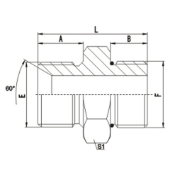 Straight BSP male adapter