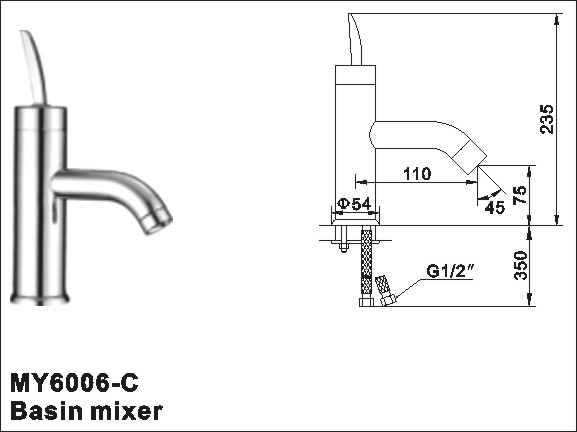 handle basin faucet