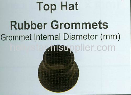 Top Hat Rubber Grommet