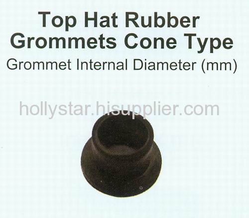 Top Hat Rubber Grommet