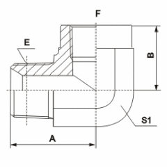 90°Elbow NPT Male / NPT Female