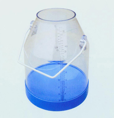 Plastic Transparent Milk Bucket for portable milking machine