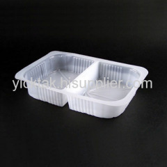 Disposable Plastic Food Container(Dual Lunch Box)