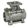 3pc ball valve with direct mounting pad 1000WOG