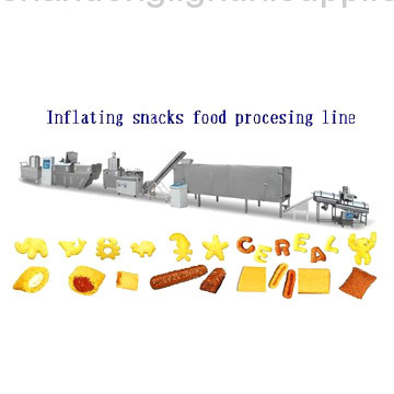 inflating snacks food processing line