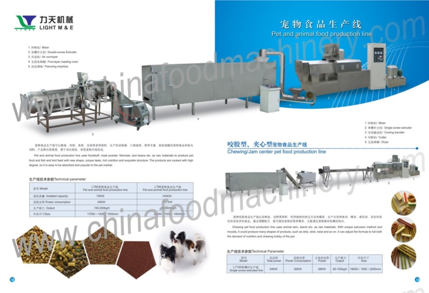 pet and animal food production line