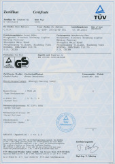 TUV Certificate