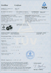 TUV Certificate