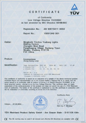 TUV Certificate