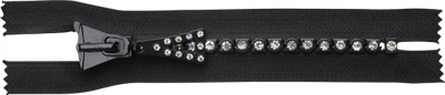 Rhinestone  Zipper