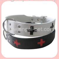 spiked leather dog collar