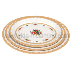 waven soup oval plate