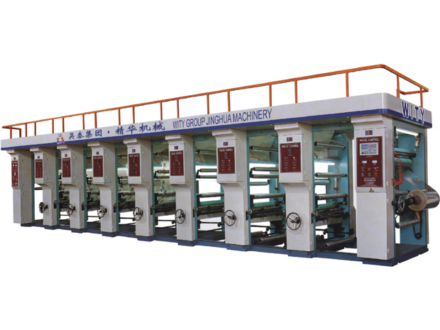 Plastic gravure printing machine