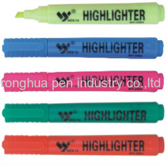 colourful highlighter pen