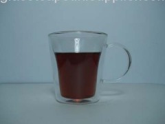 Double Wall Glass Cup With Handle