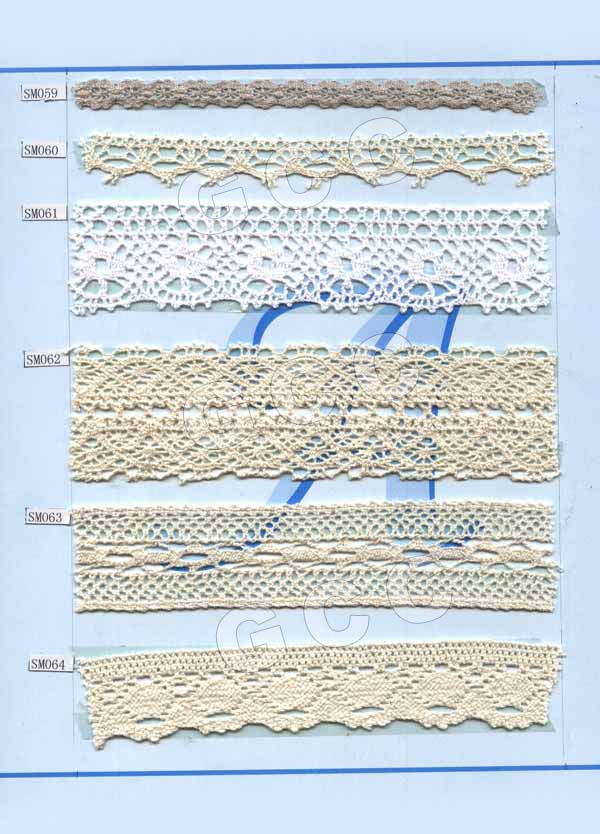 100% cotton crochet lace