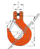 Clevis Sling Hook With Latch