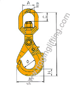 Swivel Safety Hook Self Locking with Grip