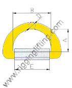 Forged D Ring with Bracket(Plate)