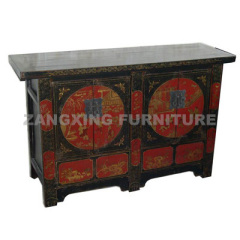 Golden Painting Sideboard