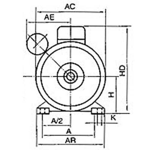 B3 Type Foot Mounting Form