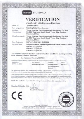 CE Certificate