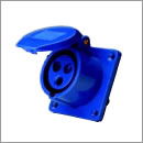 3 pole industrial socket