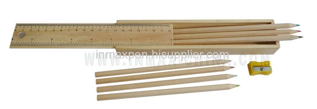 8 pcs 7 inch natural color wooden pencil