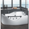 Bathtub with glass skirt