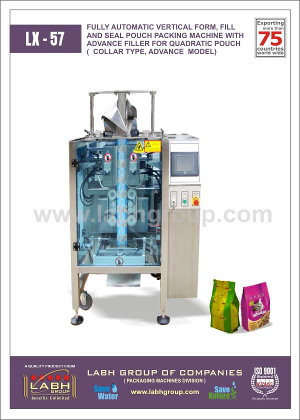 Quadratic pouch packing Machine