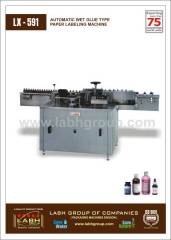 Automartic Wet Glue Type Paper Labeling Machine