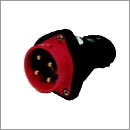 Rubber industrial plug and socket