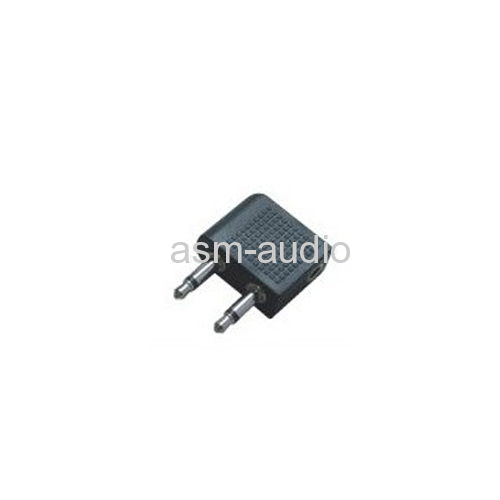 2X3.5mm momo plug to 3.5mm stereo jack  Audio Adaptor