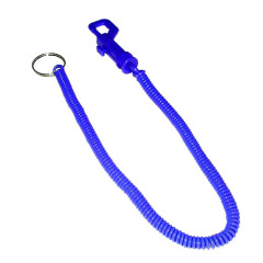 Plastic Spiral Cord Key Chain