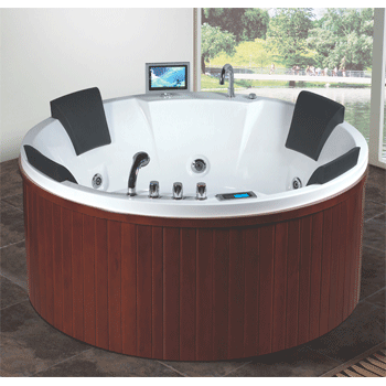 Big round massage bathtub