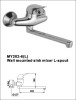 Wall mounted mixer L-spout