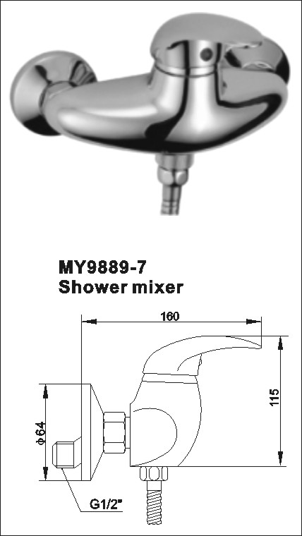 shower mixer faucet