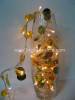 30L LIGHTING SEQUINS & BEADS GARLAND,GOLD, 1.8M