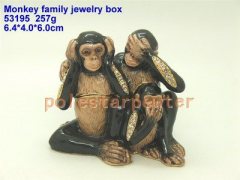Monkey Family Jewelry Box