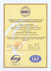 ISO9001:2000 certificate