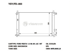 radiator for ford fiesta