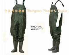 pvc  chest waders