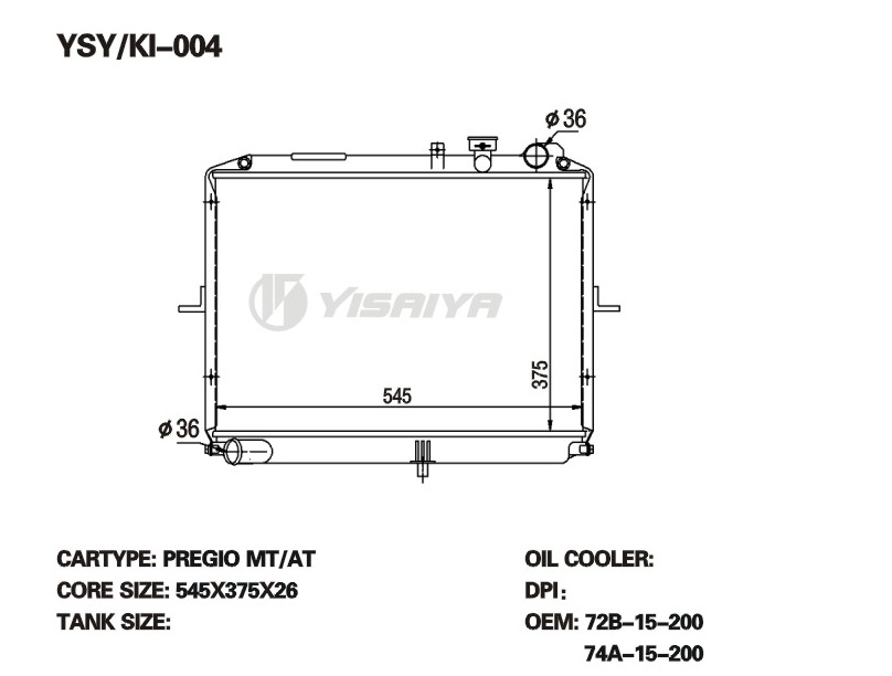 kia automobile Radiator