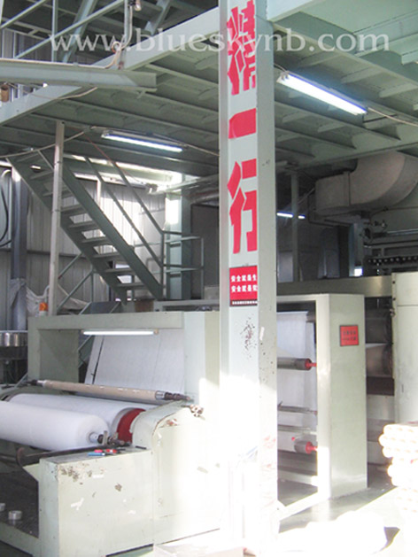 Non-woven production machine